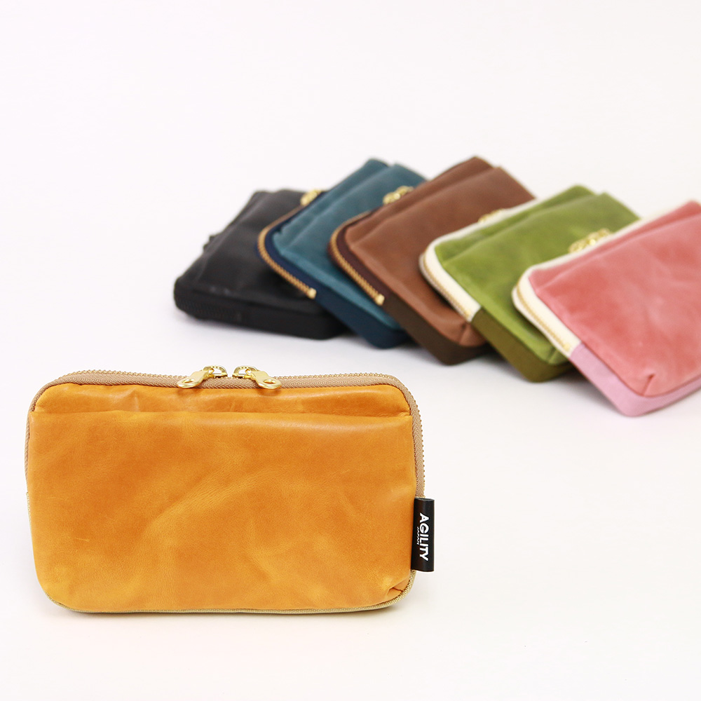 パークポシェットW』(全6色)モストロ/お財布機能に特化したミニバッグ 