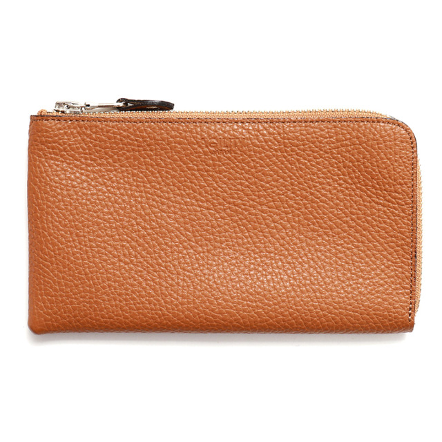 コンパクト長財布 長財布 L字ファスナー スリット 10枚 コンパクト 縦 革 薄型 スリム