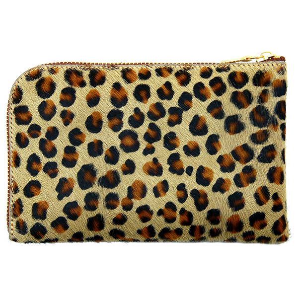 財布 ウォレット ハラコ L字ファスナー 可愛い レディース ポシェット