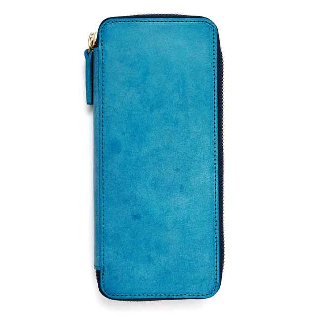 ペンケース 筆箱 ペンポーチ レザー 革 筆入れ ランドファスナー ペン入れ レザー 日本製